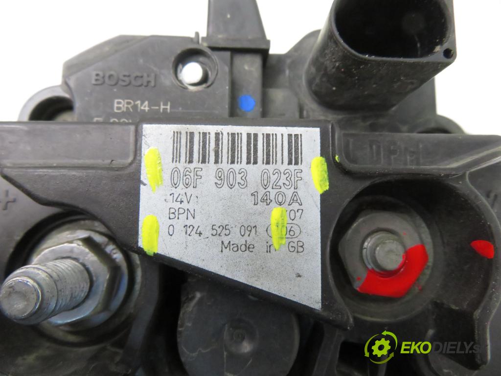 SEAT LEON (1P1) HB 2007 77,00 1.9 TDI - BXE 1896,00 Alternátor 06F903023F ; 0124525091 (Alternátor)