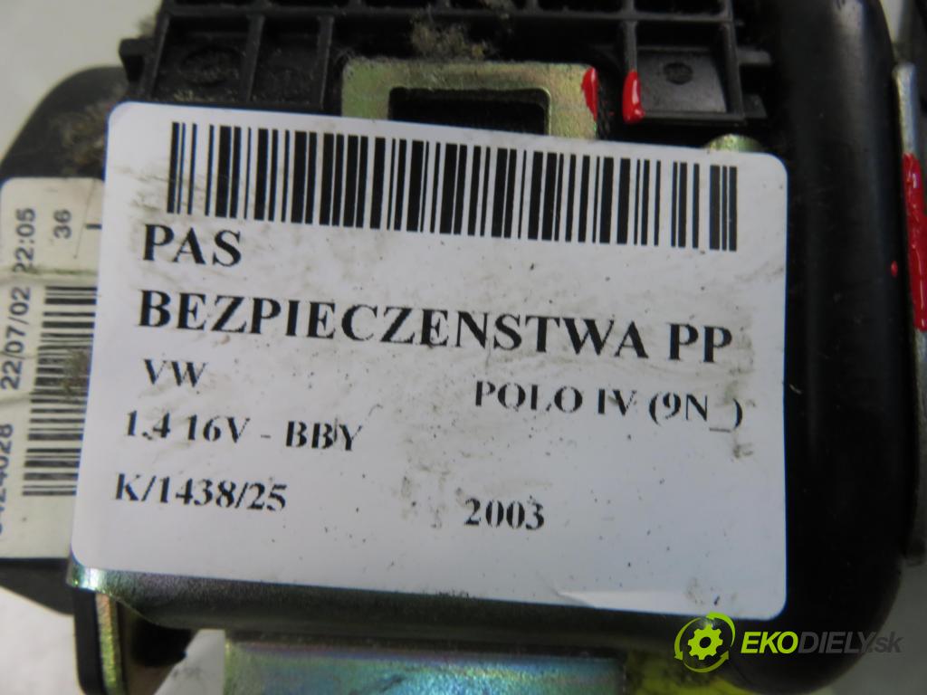 VW POLO (9N_) HB 2003 55,00 1.4 16V 75 - BBY 1390,00 držák BEZPEČNOST PP 6Q4857705E