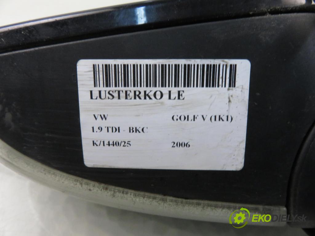 VW GOLF V (1K1) HB 2006 77,00 1.9 TDI PD 105 - BKC 1896,00 zpětné zrcátko LE