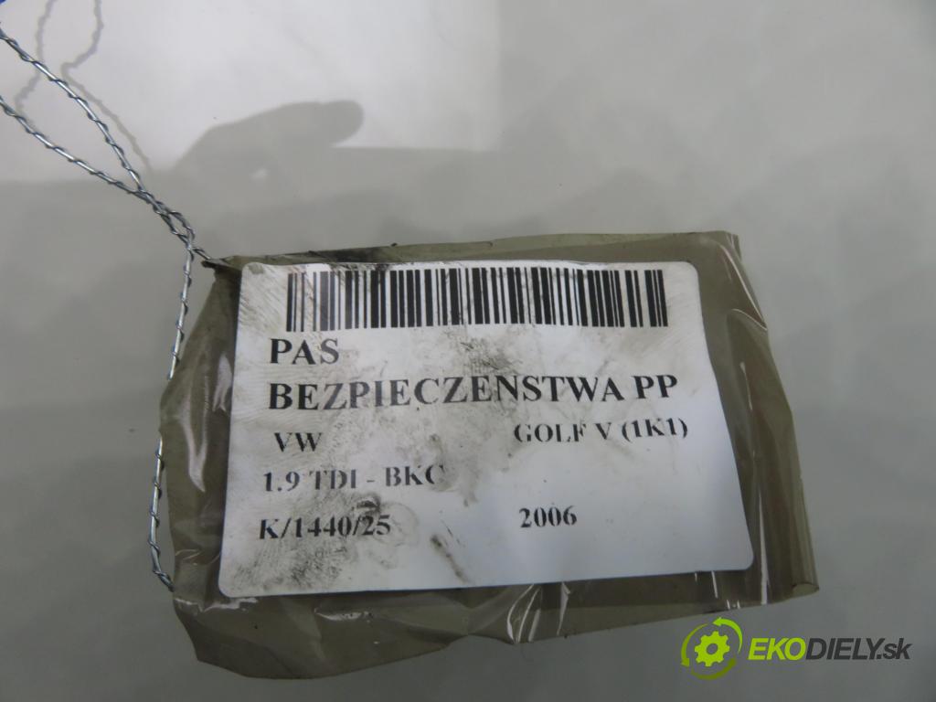 VW GOLF V (1K1) HB 2006 77,00 1.9 TDI PD 105 - BKC 1896,00 držák BEZPEČNOST PP 1K3857706