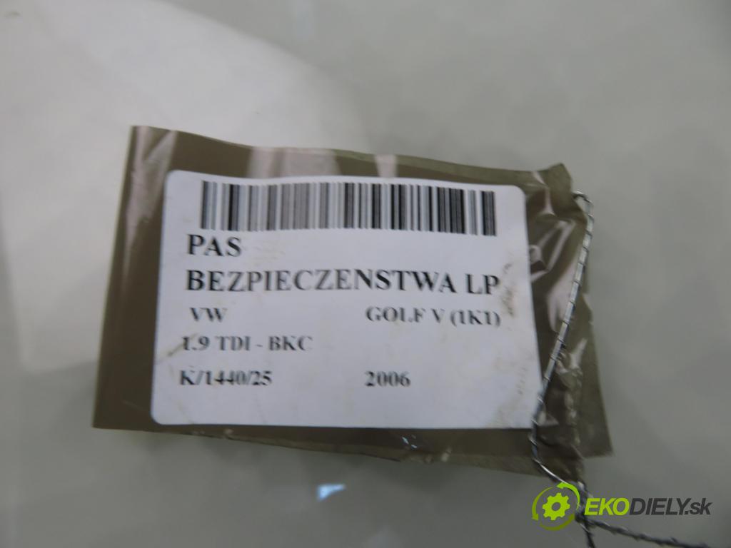 VW GOLF V (1K1) HB 2006 77,00 1.9 TDI PD 105 - BKC 1896,00 držák BEZPEČNOST LP 1K3857705C