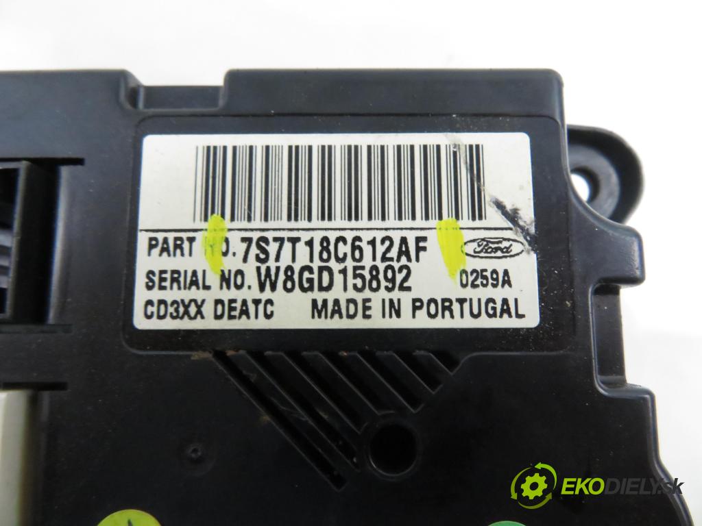 FORD MONDEO IV (BA7) LIFTBACK 2008 92,00 1.8 TDCi - KHBA 1753,00 Panel topení KLIMATRONIK 7S7T18C612AF