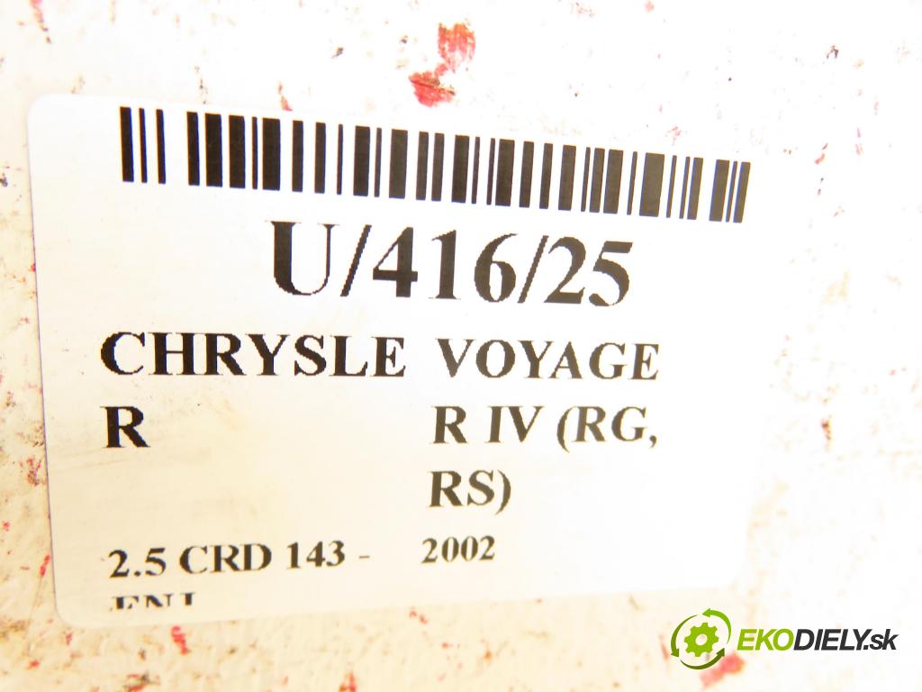 CHRYSLER VOYAGER IV (RG, RS) MINIVAN 2002 105,00 2.5 CRD 143 - ENJ 2499,00 listové pero ZADNÍ: