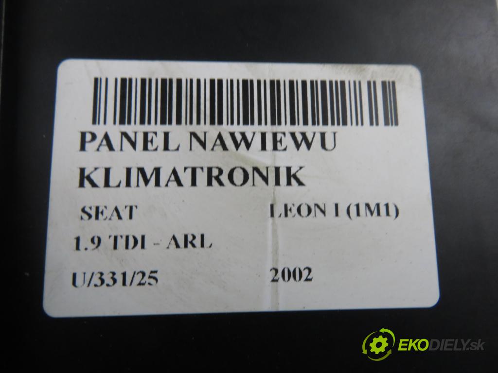 SEAT LEON (1M1) HB 2002 110,00 1.9 TDI PD 150 - ARL 1896,00 Panel topení KLIMATRONIK 1M0820043E ; 5HB00797810