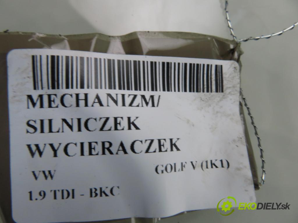 VW GOLF V (1K1) HB 2006 77,00 1.9 TDI PD 105 - BKC 1896,00 MECHANISMUS/ motorek stěračů 1K1955023F ; 3397020832 ; 1K1955119C