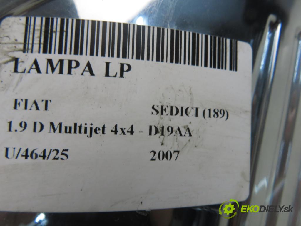 FIAT SEDICI (189_) CROSSOVER 2007 88,00 1.9 D Multijet 120 4x4 - D19AA 1910,00 světlo LP