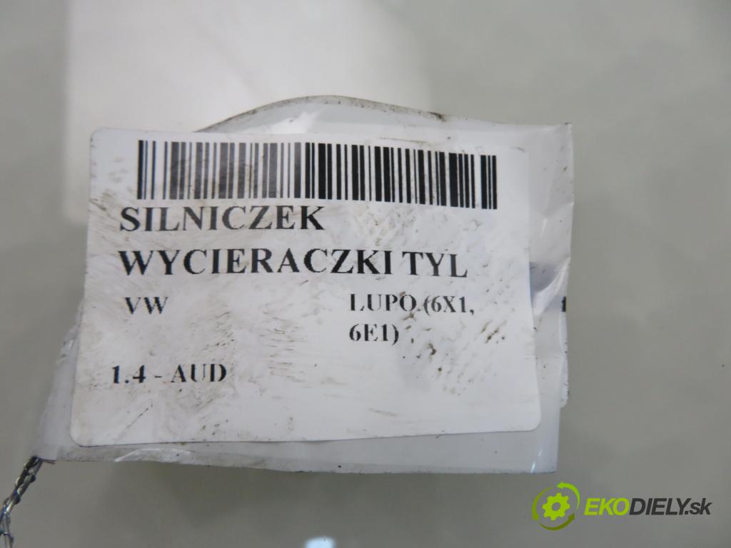 VW LUPO (6X1, 6E1) HB 2002 44,00 1.4 - AUD 1390,00 motorek stěrače ZADNÍ: 6X0955711F