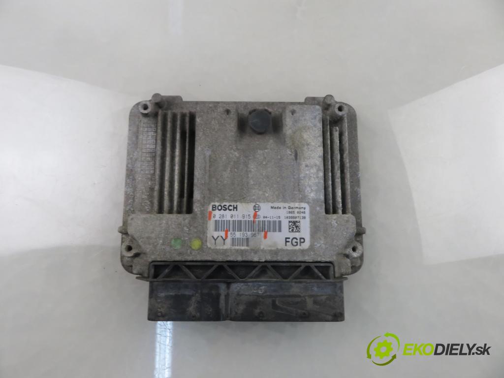OPEL VECTRA C (Z02) HB 2005 110,00 1.9 CDTI - Z 19 DTH 1910,00 řídící jednotka motora 0281011915 ; 55193967