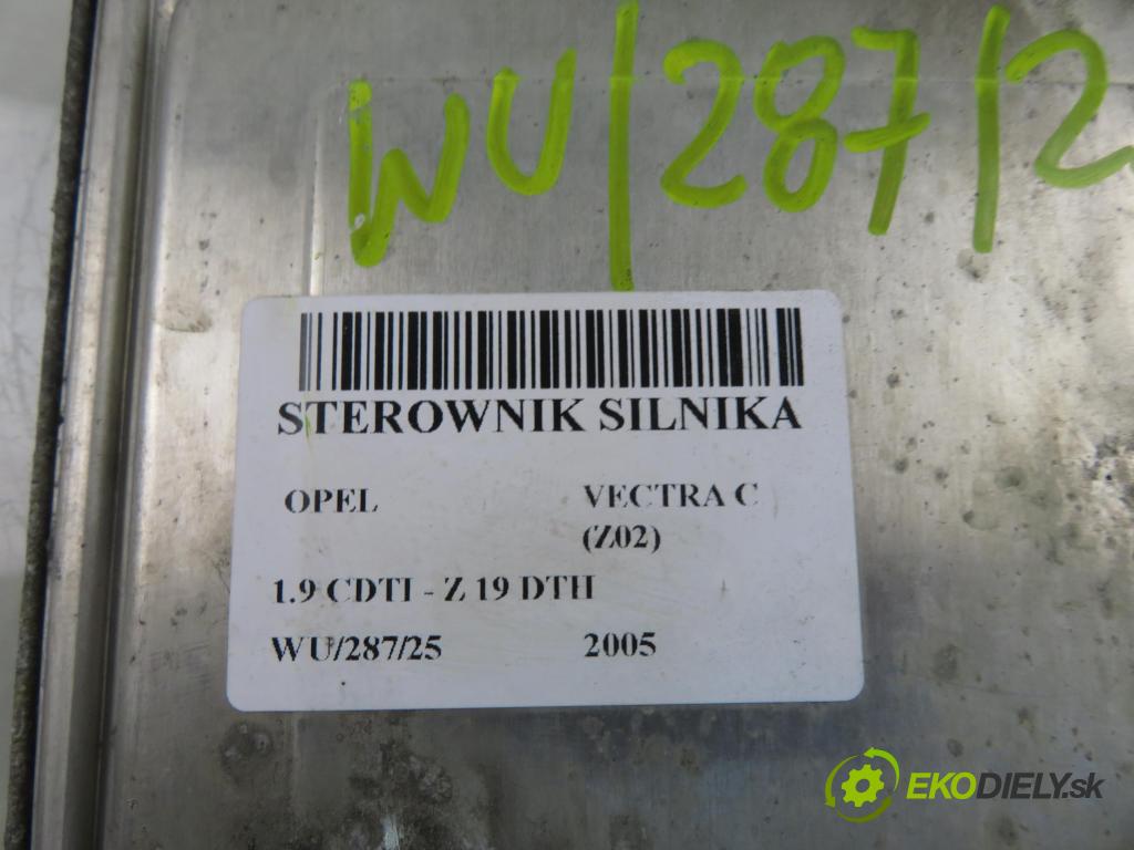 OPEL VECTRA C (Z02) HB 2005 110,00 1.9 CDTI - Z 19 DTH 1910,00 řídící jednotka motora 0281011915 ; 55193967