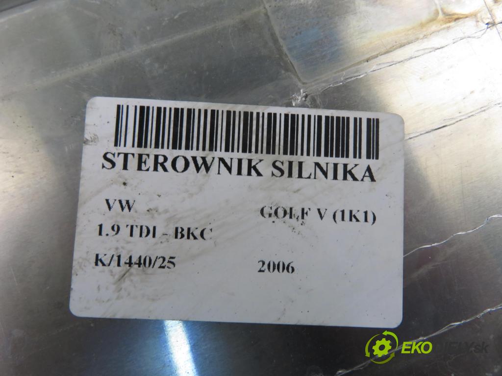 VW GOLF V (1K1) HB 2006 77,00 1.9 TDI PD 105 - BKC 1896,00 řídící jednotka motora 03G906016CB ; 0281011900