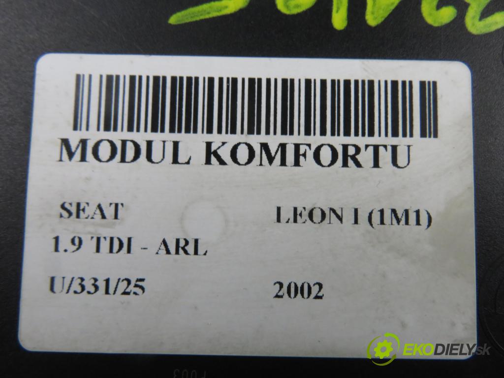 SEAT LEON (1M1) HB 2002 110,00 1.9 TDI PD 150 - ARL 1896,00 MODUL komfortu 1C0959799F ; 5DK00821450