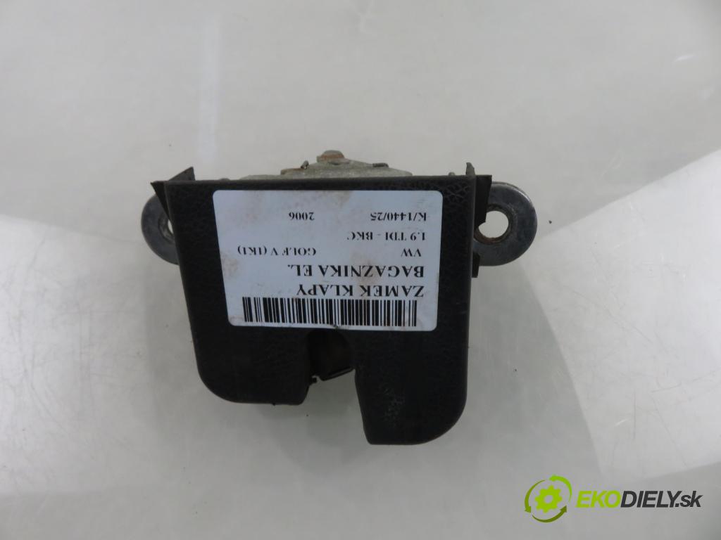 VW GOLF V (1K1) HB 2006 77,00 1.9 TDI PD 105 - BKC 1896,00 zámok dveří kufr EL. 1K6827505C