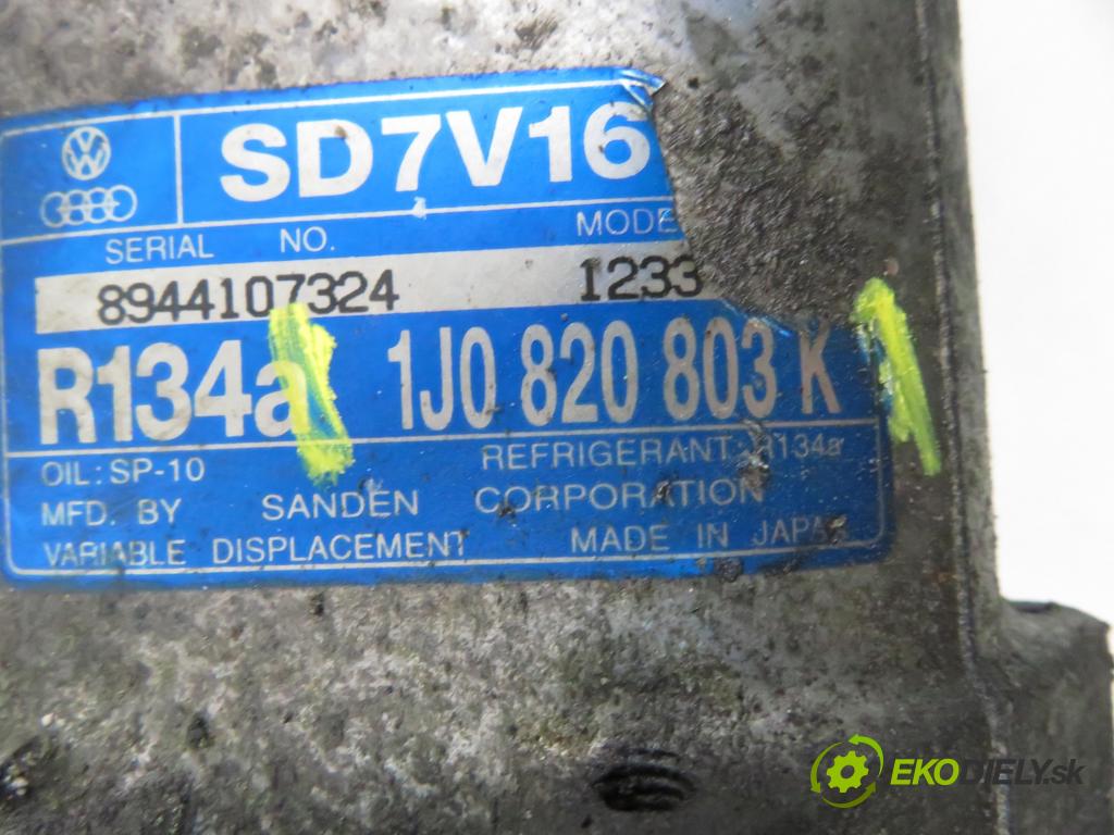 SEAT LEON (1M1) HB 2002 110,00 1.9 TDI PD 150 - ARL 1896,00 KOMPRESOR: klimatizácie 1J0820803K (Kompresor klimatizácie)