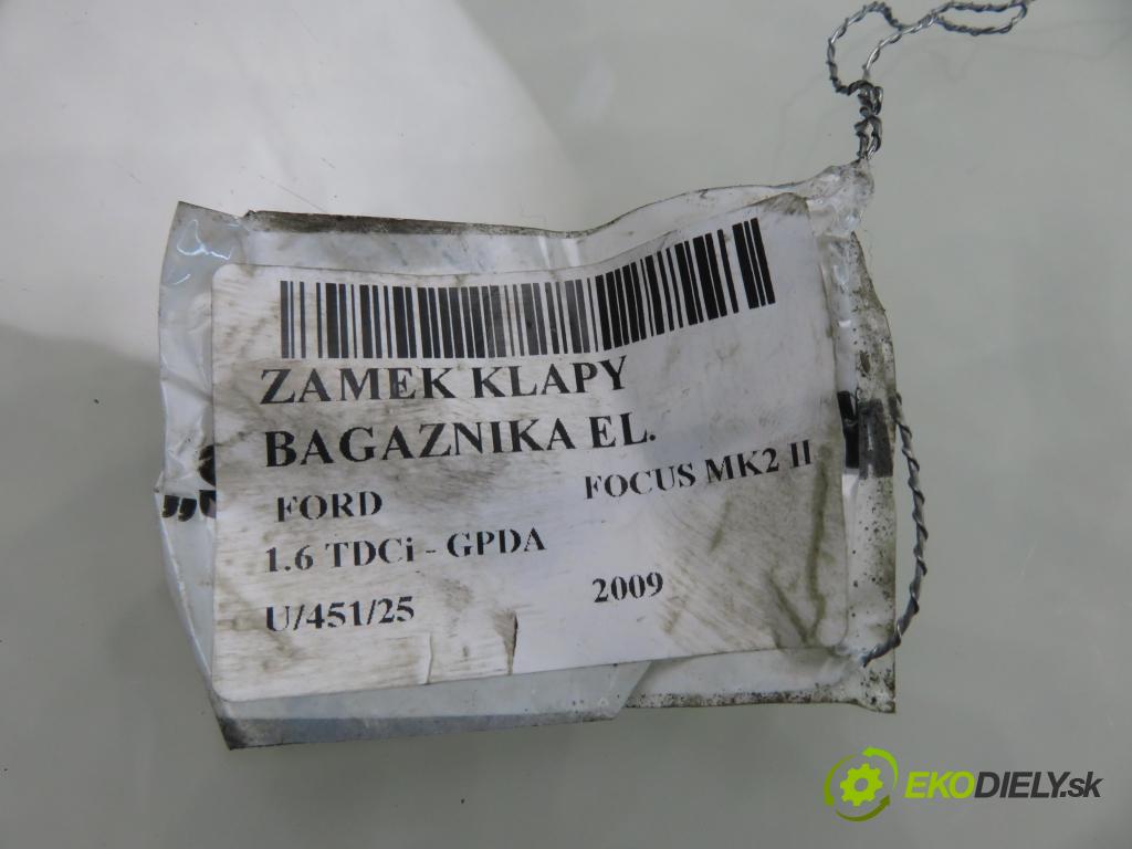 FORD FOCUS II (DA_, HCP) HB 2009 66,00 1.6 TDCi - GPDA 1560,00 zámok dveří kufr EL. 8M51R442A66AC