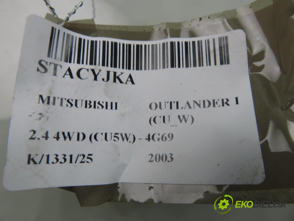 MITSUBISHI OUTLANDER I (CU_W) SUV 2003 118,00 2.4 4WD 160 (CU5W) - 4G69 2378,00 spinačka MR587312 (Spínacia skrinka)