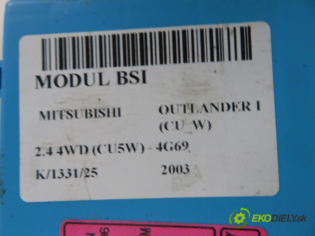 MITSUBISHI OUTLANDER I (CU_W) SUV 2003 118,00 2.4 4WD (CU5W) - 4G69 2378,00 MODUL BSI MR587875