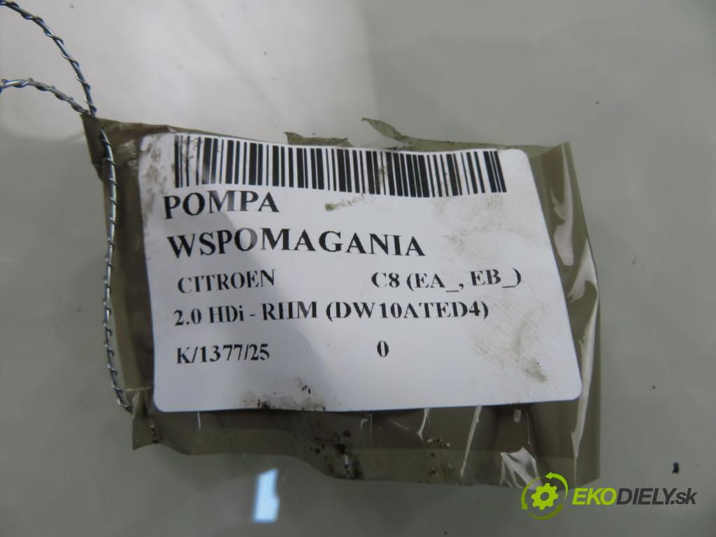 CITROEN C8 (EA_, EB_) MINIVAN 2005 79,00 2.0 HDi - RHM (DW10ATED4) 1997,00 pumpa servočerpadlo 9647983580 (Servočerpadlo)