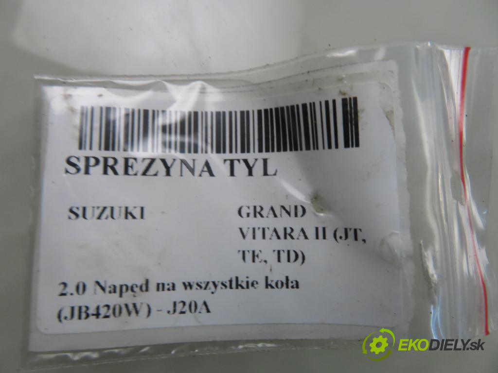 SUZUKI GRAND VITARA II (JT, TE, TD) SUV 2006 103,00 2.0 140 (JB420W) - J20A 1995,00 Pružina ZADNÍ: