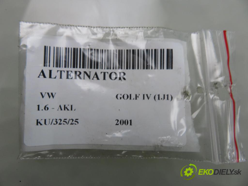VW GOLF IV (1J1) HB 2001 74,00 1.6 - AKL 1595,00 Alternátor 028903028C ; 0124315003 (Alternátor)