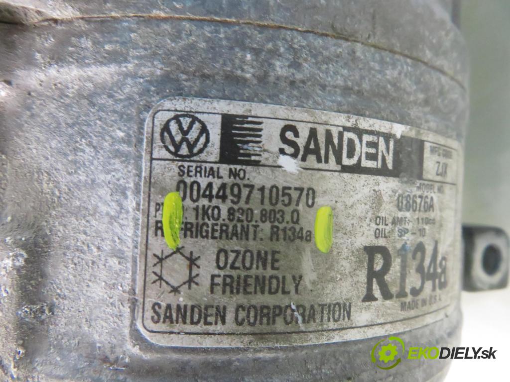 VW GOLF V (1K1) HB 2006 77,00 1.9 TDI PD 105 - BKC 1896,00 KOMPRESOR: klimatizácie 1K0820803Q (Kompresor klimatizácie)