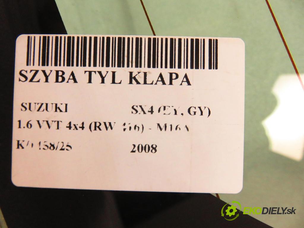 SUZUKI SX4 (EY, GY) CROSSOVER 2008 79,00 1.6 VVT 4x4 (RW 416) 107 - M16A 1586,00 okno ZADNÍ: kapota