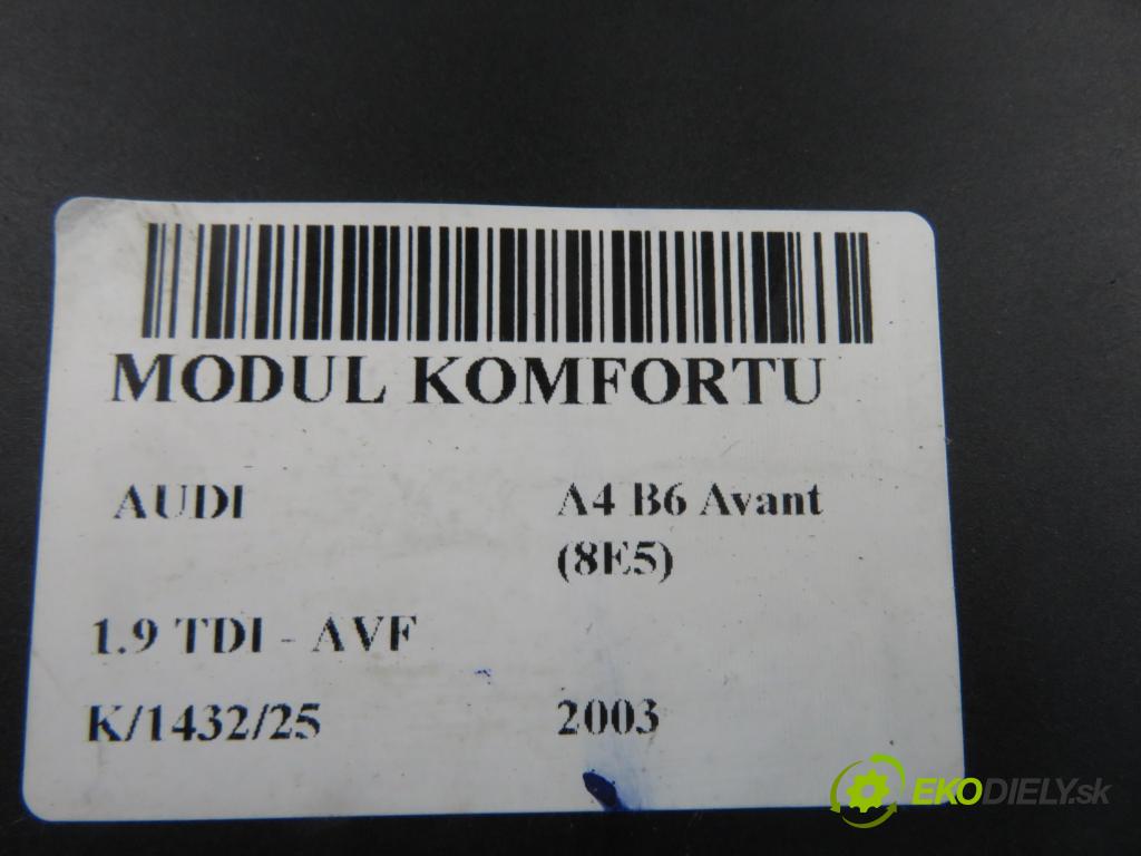 AUDI A4 Avant (8E5, B6) KOMBI 2003 96,00 1.9 TDI PD 130 - AVF 1896,00 MODUL komfortu 8E0959433AR