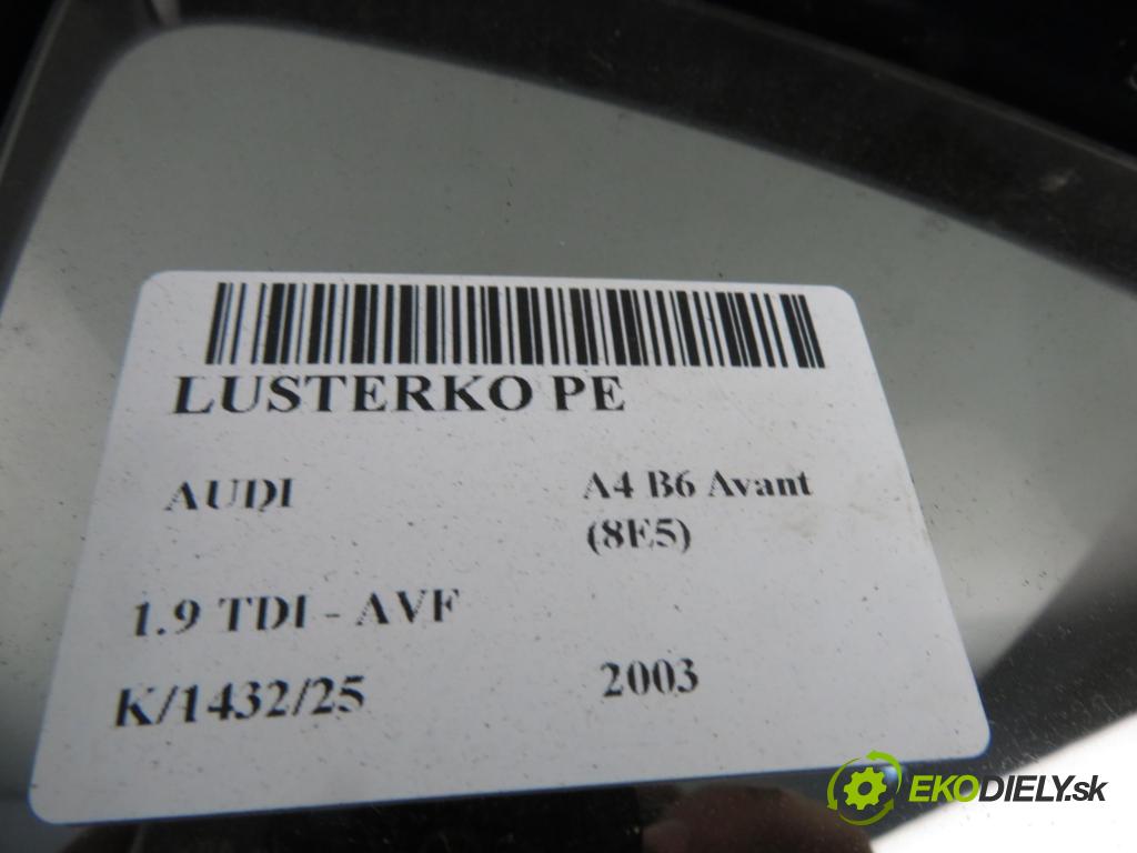 AUDI A4 Avant (8E5, B6) KOMBI 2003 96,00 1.9 TDI PD 130 - AVF 1896,00 zpětné zrcátko