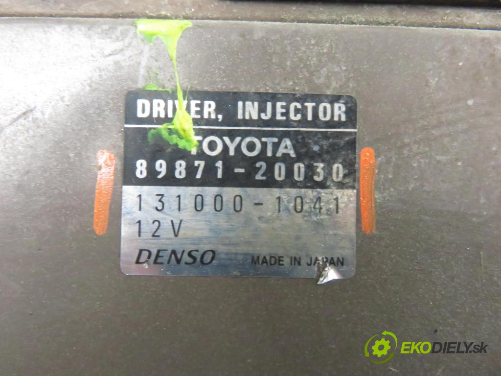 TOYOTA COROLLA (_E12_) HB 2003 85,00 2.0 D-4D 116 (CDE120R_, CDE120L_) - 1CD-FTV 1995,00 řídící jednotka vstřiku 8987120030 ; 1310001041