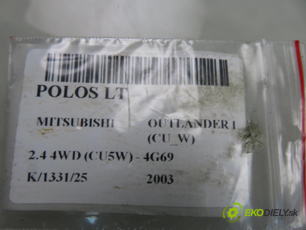 MITSUBISHI OUTLANDER I (CU_W) SUV 2003 118,00 2.4 4WD 160 (CU5W) - 4G69 2378,00 poloos LT