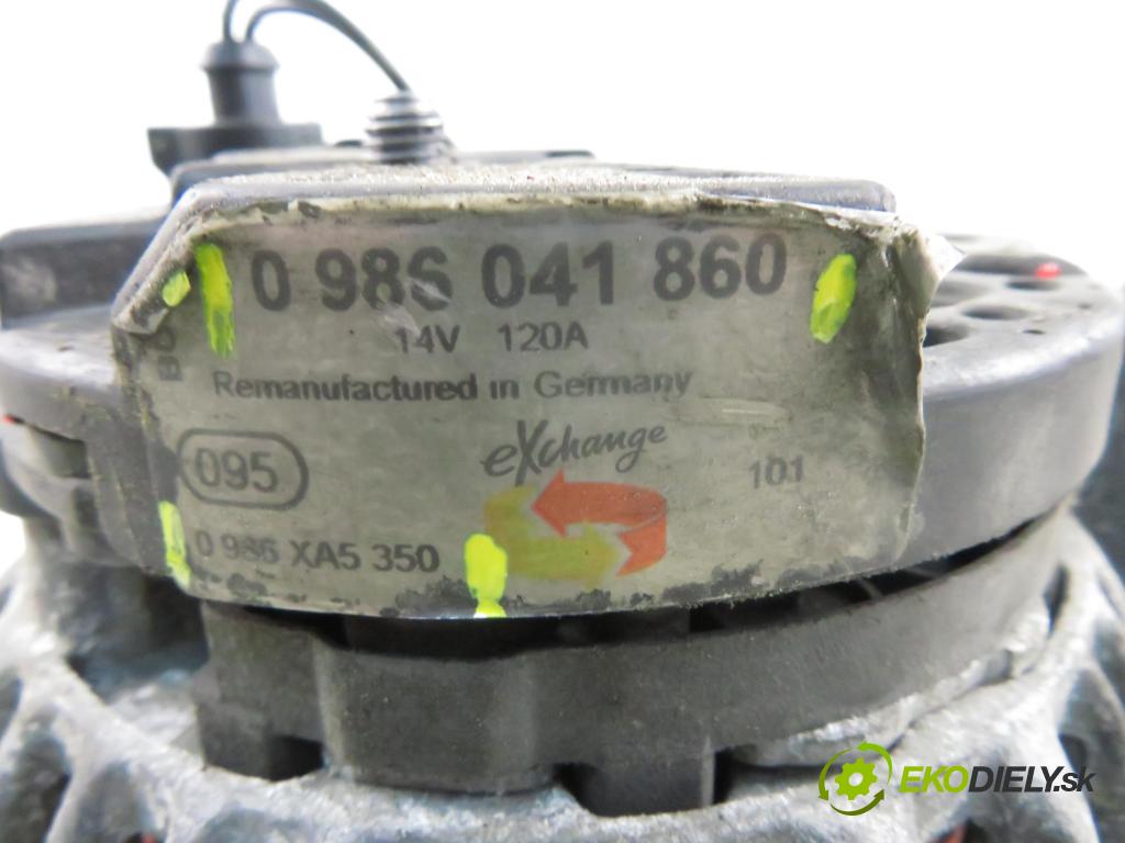 SEAT LEON (1M1) HB 2002 110,00 1.9 TDI PD 150 - ARL 1896,00 Alternátor 0986041860 ; 0986XA5350 (Alternátor)