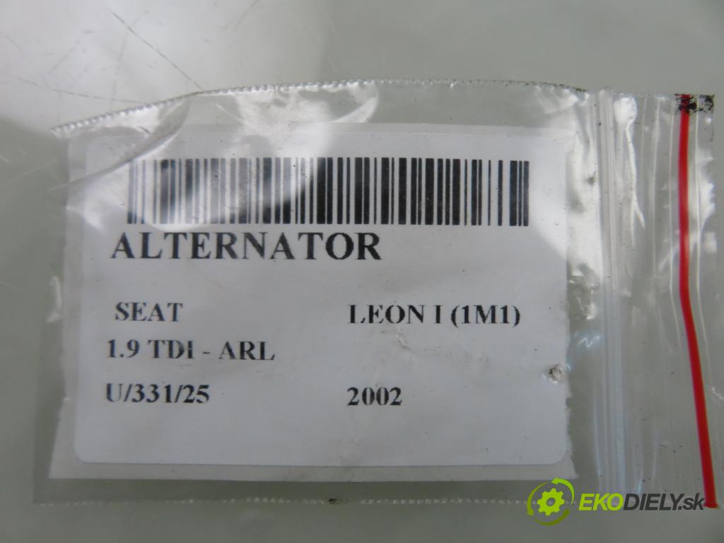 SEAT LEON (1M1) HB 2002 110,00 1.9 TDI PD 150 - ARL 1896,00 Alternátor 0986041860 ; 0986XA5350 (Alternátor)