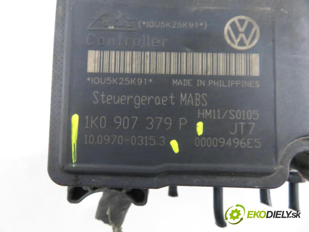 VW GOLF V (1K1) HB 2006 77,00 1.9 TDI PD 105 - BKC 1896,00 Pumpa ABS 1K0907379P ; 10097003153 ; 1K0614117H (Pumpa ABS)