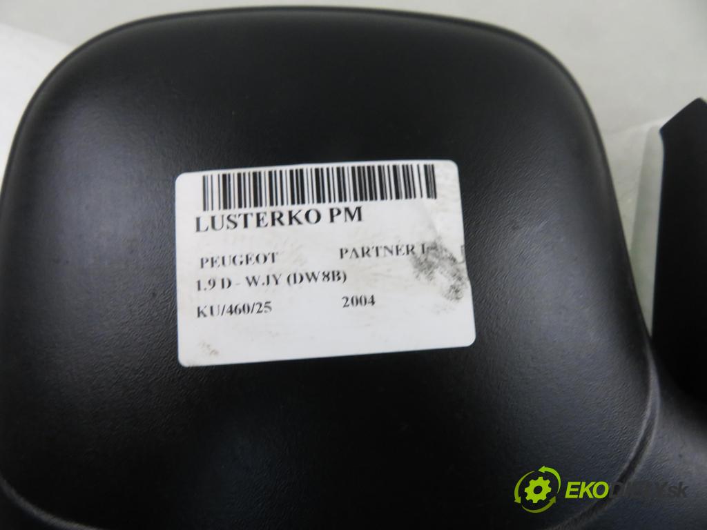PEUGEOT PARTNER Skrzynia (5_, G_) FURGON 2004 51,00 1.9 D - WJY (DW8B) 1868,00 Spätné zrkadlo PM 96193823XT