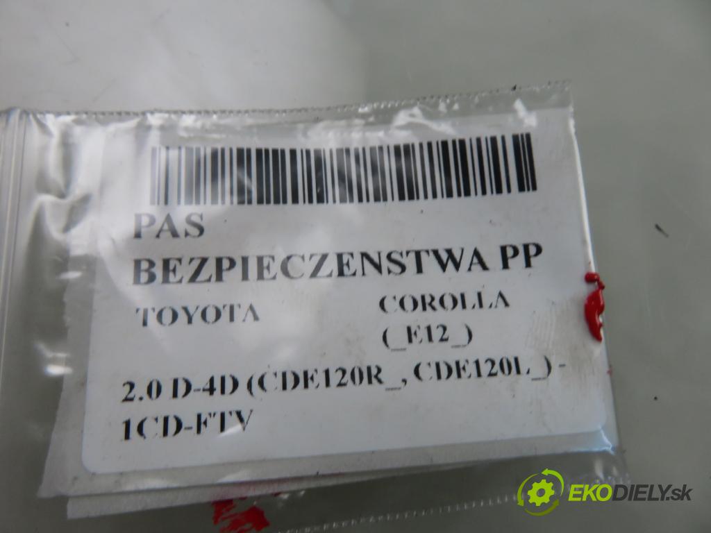 TOYOTA COROLLA (_E12_) HB 2003 85,00 2.0 D-4D 116 (CDE120R_, CDE120L_) - 1CD-FTV 1995,00 držák BEZPEČNOST PP 7321002121
