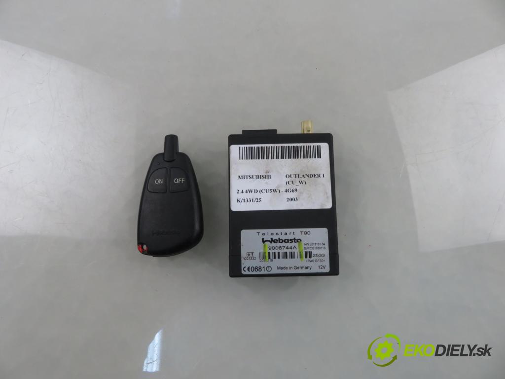 MITSUBISHI OUTLANDER I (CU_W) SUV 2003 118,00 2.4 4WD 160 (CU5W) - 4G69 2378,00 řídící jednotka Webasto 9006744A ; 9006731A ; T90