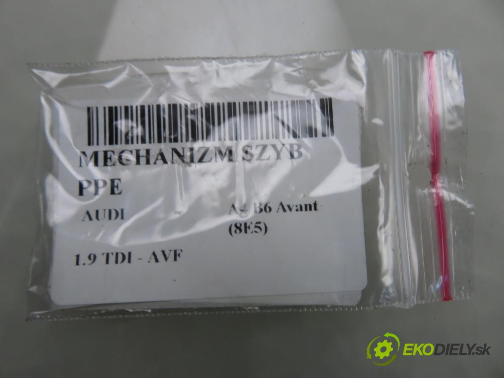 AUDI A4 Avant (8E5, B6) KOMBI 2003 96,00 1.9 TDI PD 130 - AVF 1896,00 mechanismus oken PPE 8E1959802B ; 5WK47006FBF