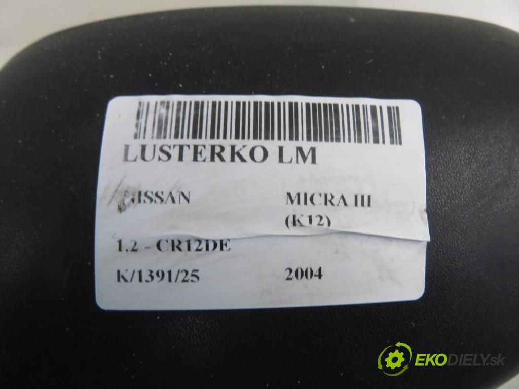 NISSAN MICRA III (K12) HB 2004 48,00 1.2 - CR12DE 1240,00 zpětné zrcátko
