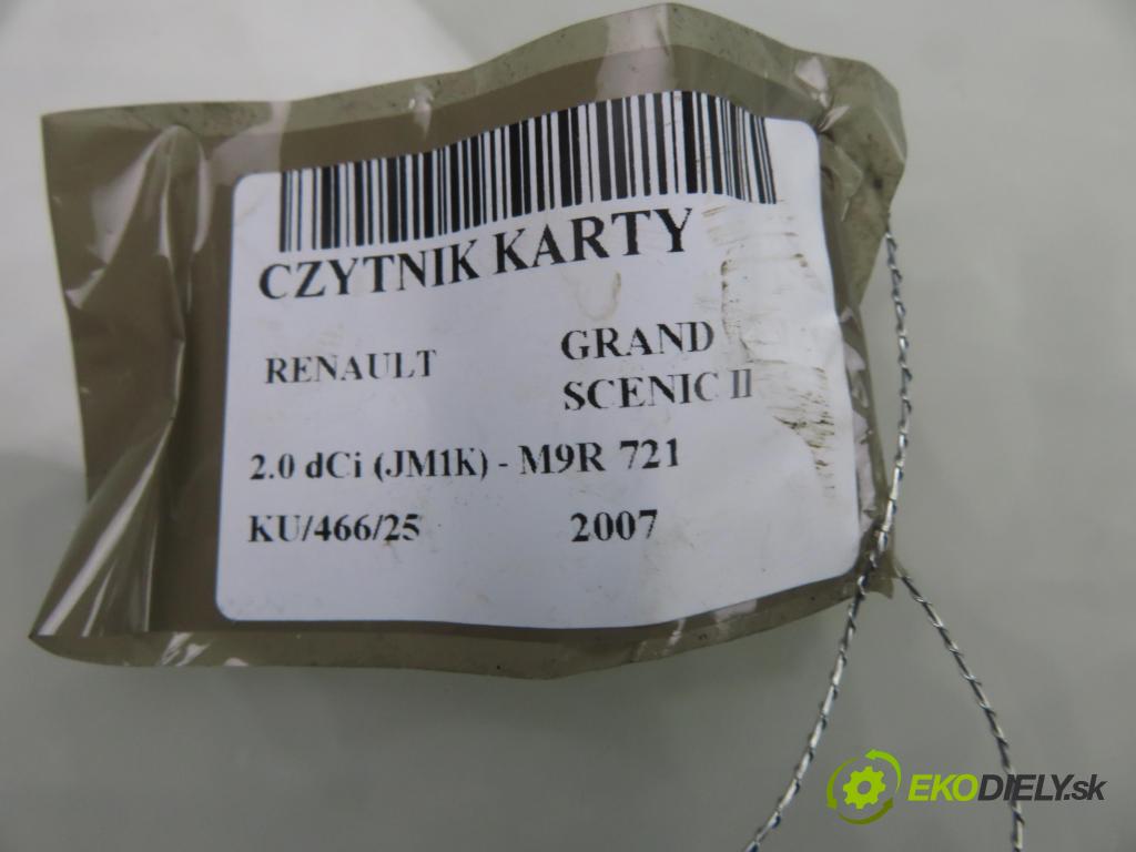 RENAULT GRAND SCENIC II (JM0/1_) MINIVAN 2007 110,00 2.0 dCi (JM1K) - M9R 721 1995,00 CZYTNIK KARTY: S118539002E ; 8200125077