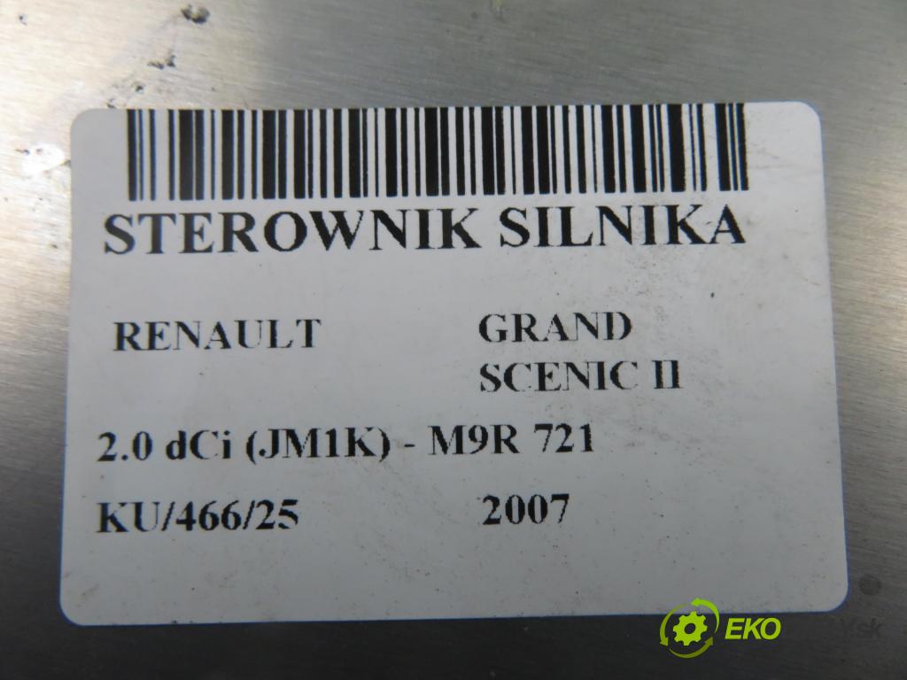 RENAULT GRAND SCENIC II (JM0/1_) MINIVAN 2007 110,00 2.0 dCi (JM1K) - M9R 721 1995,00 řídící jednotka motora 8200688494 ; 8200688457 ; 0281013507