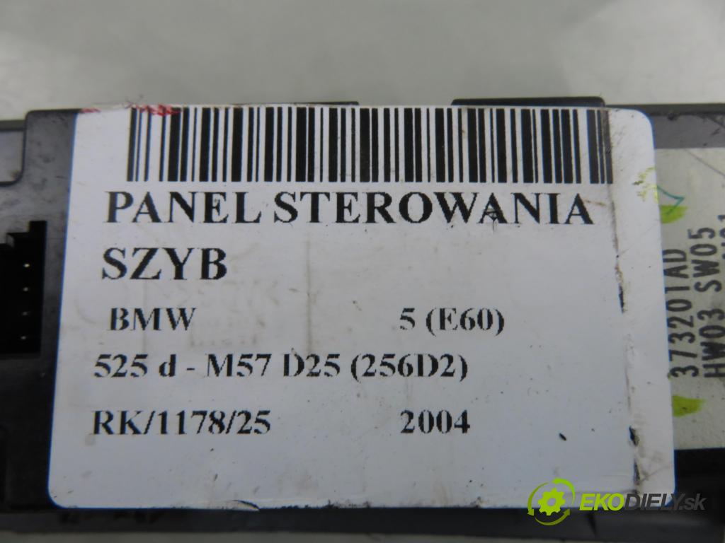 BMW 5 (E60) SEDAN 2004 130,00 525 d - M57 D25 177 (256D2) 2497,00 Panel ovládaní oken 6943243