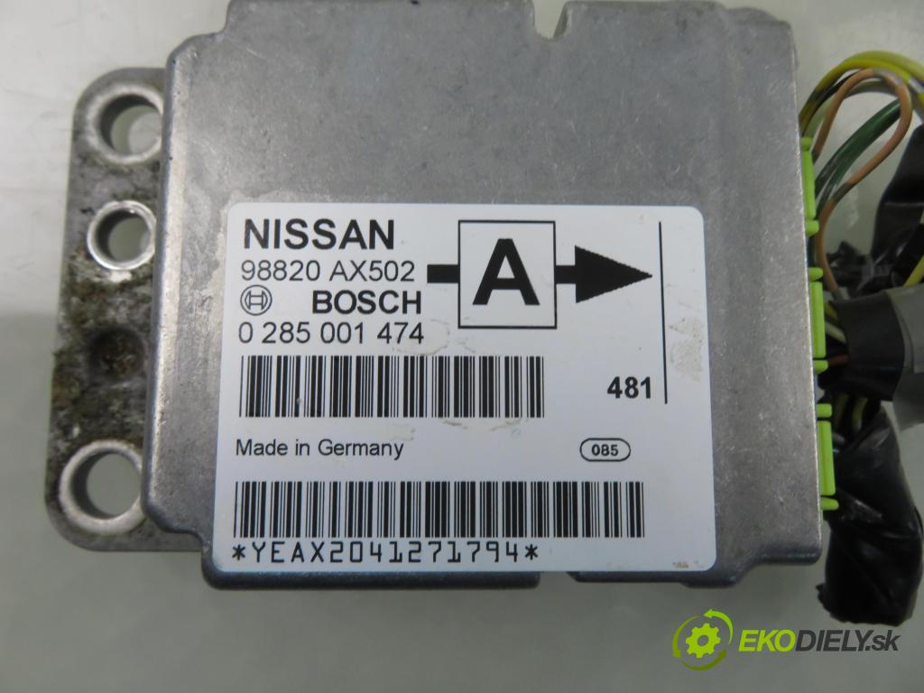NISSAN MICRA III (K12) HB 2004 48,00 1.2 - CR12DE 1240,00 MODUL air BAG 0285001474