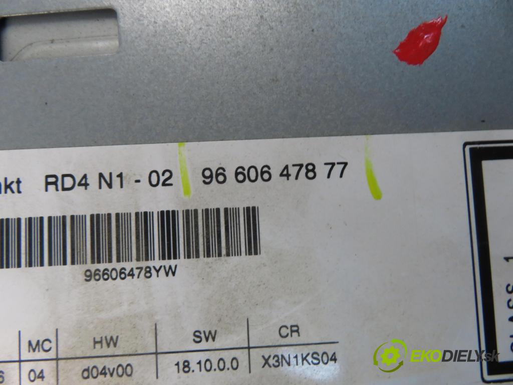 CITROEN C5 II (RC_) LIFTBACK 2006 100,00 2.0 HDi 136 - RHR (DW10BTED4) 1997,00 RADIO CD 7645124393