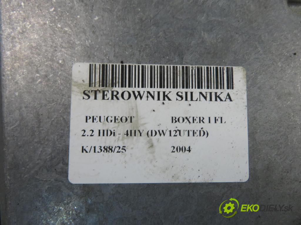 PEUGEOT BOXER Skrzynia (244) FURGON 2004 74,00 2.2 HDi - 4HY (DW12UTED) 2179,00 řídící jednotka motora 9648608680 ; 0281010345
