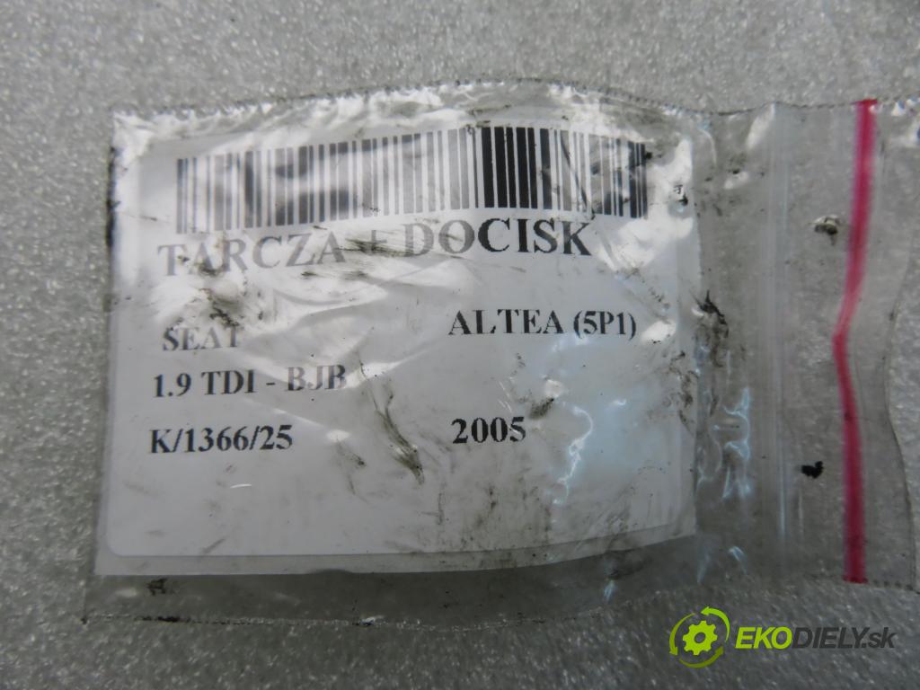 SEAT ALTEA (5P1) MINIVAN 2005 77,00 1.9 TDI PD 105 - BJB 1896,00 lamela kotouč + DOCISK 123042610 ; 323064110
