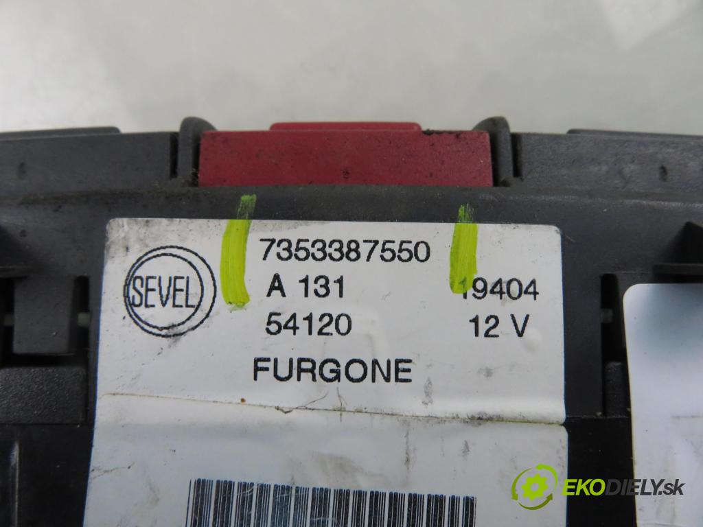 PEUGEOT BOXER Skrzynia (244) FURGON 2004 74,00 2.2 HDi - 4HY (DW12UTED) 2179,00 přepínač nouzových 7353387550