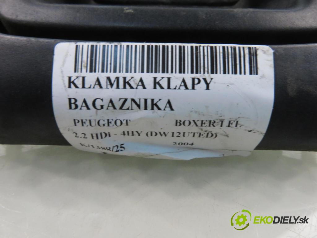 PEUGEOT BOXER Skrzynia (244) FURGON 2004 74,00 2.2 HDi - 4HY (DW12UTED) 2179,00 klika dveří kufr 1304397070