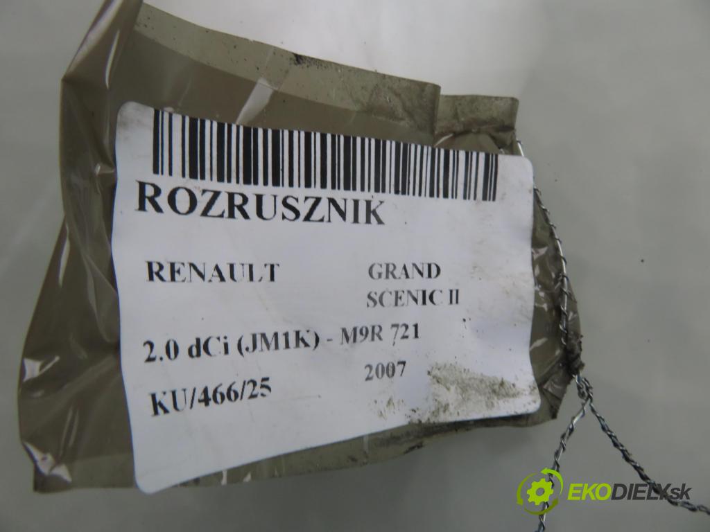 RENAULT GRAND SCENIC II (JM0/1_) MINIVAN 2007 110,00 2.0 dCi (JM1K) - M9R 721 1995,00 Štartér 8200628430 ; 8200628430A ; TS22E5 (Štartér)