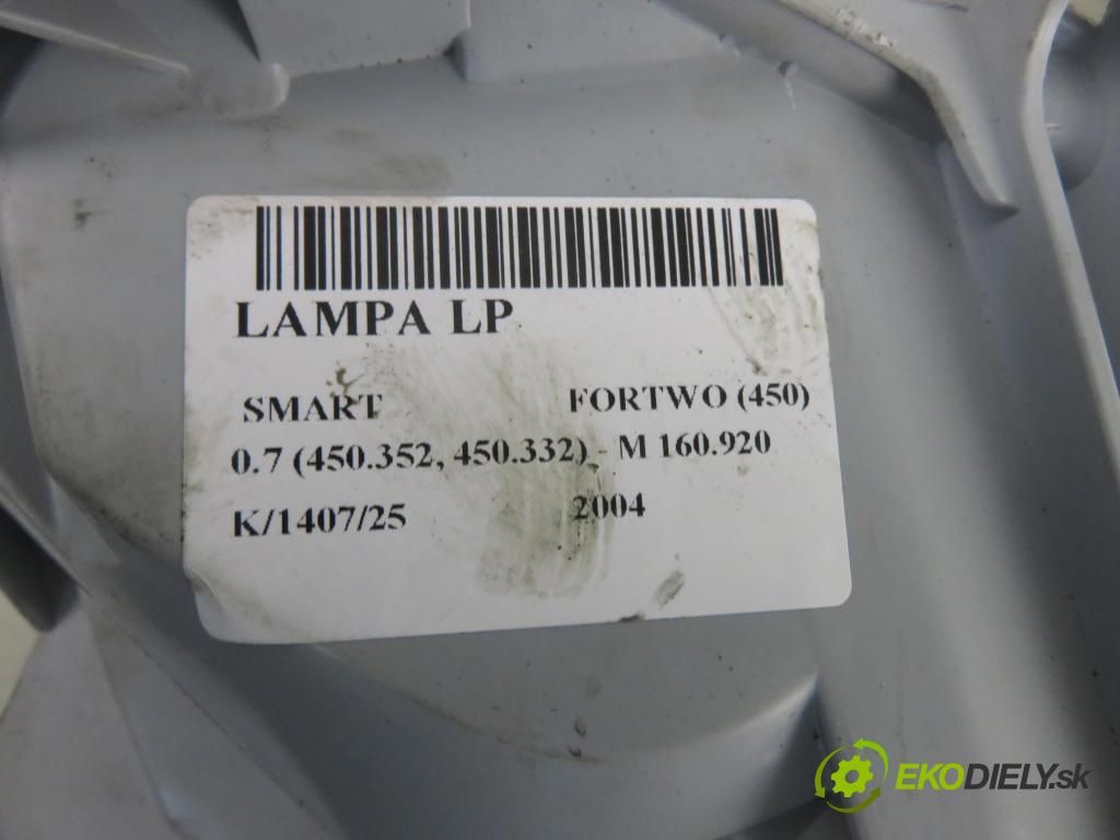 SMART FORTWO Coupe (450) HB 2004 45,00 0.7 (450.352, 450.332) - M 160.920 698,00 světlo LP