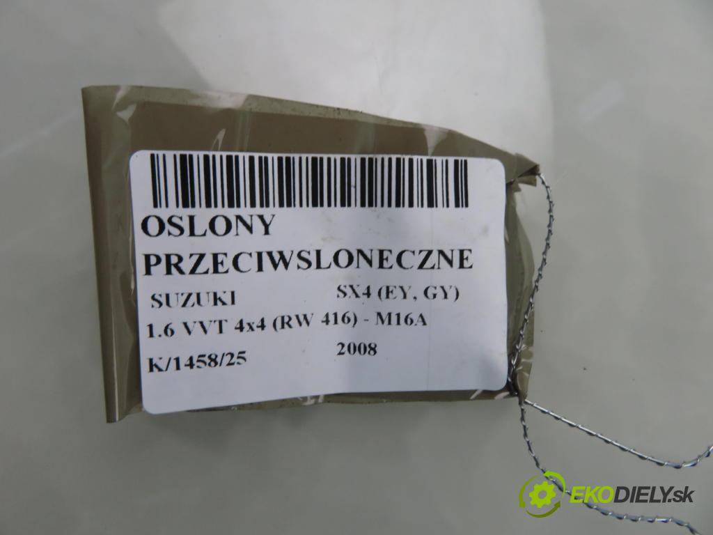 SUZUKI SX4 (EY, GY) CROSSOVER 2008 79,00 1.6 VVT 4x4 (RW 416) 107 - M16A 1586,00 kryty protislnečné
