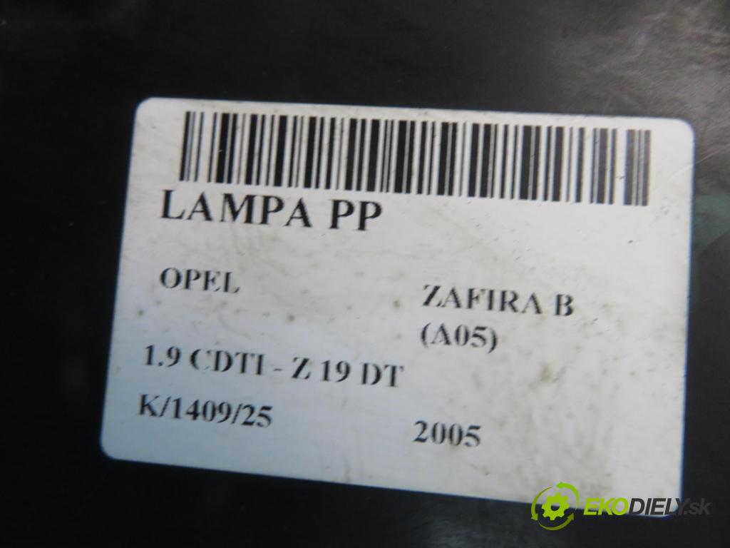 OPEL ZAFIRA B (A05) MINIVAN 2005 88,00 1.9 CDTI 8V 120 - Z 19 DT 1910,00 světlo PP 0301214202